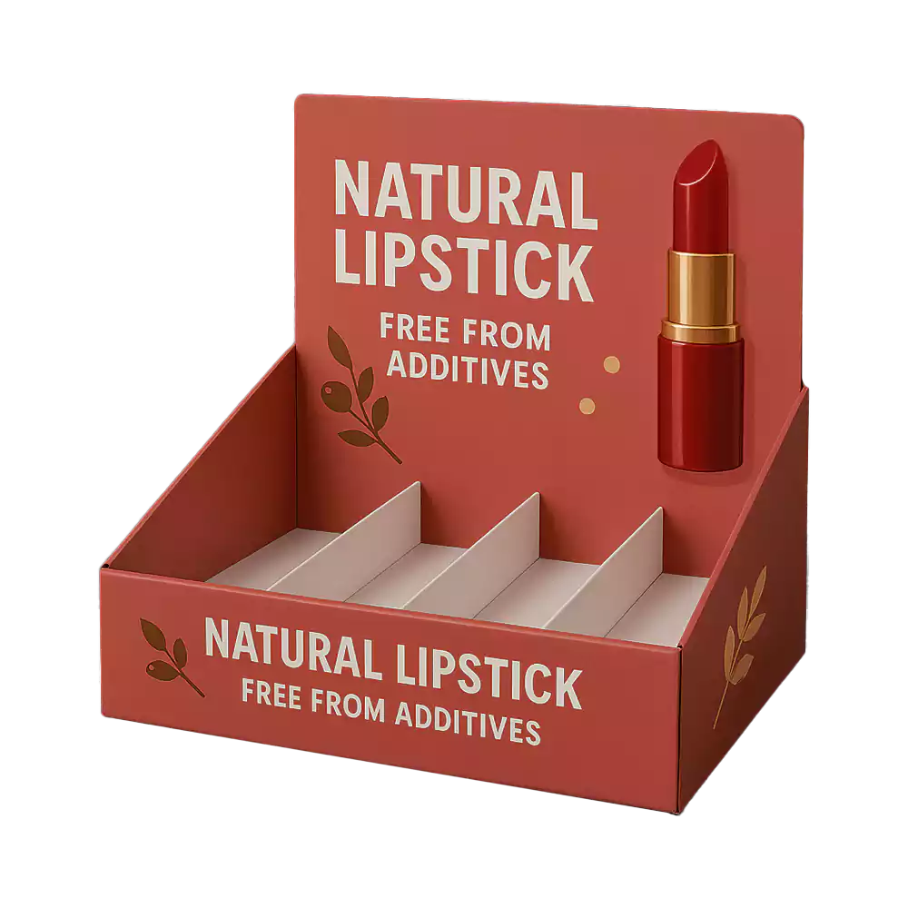 Product custom display boxes red lipstick display box