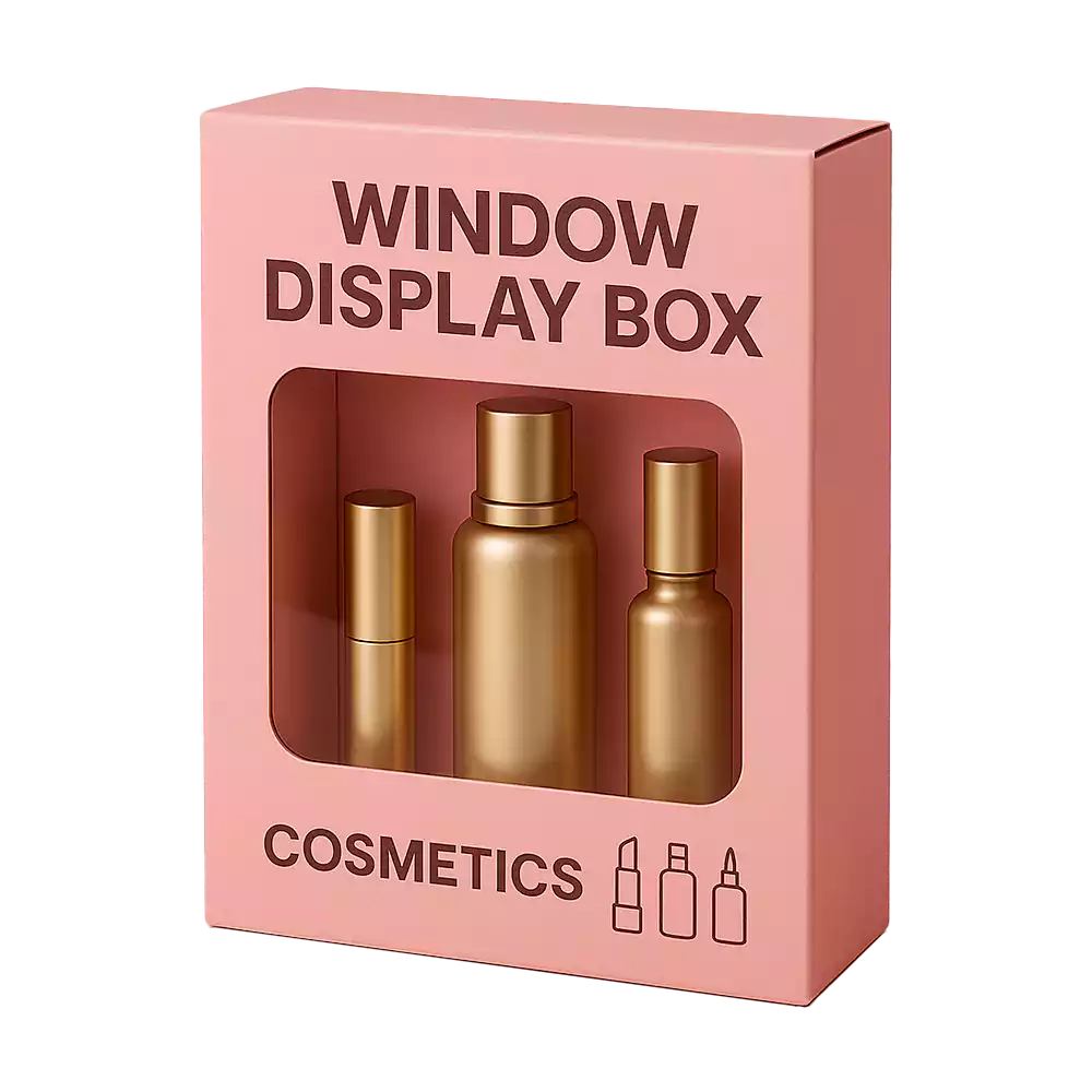 Product custom display boxes custom cosmetic window display box