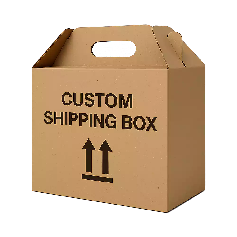 Product custom shipping boxes kraft shipping box with handle