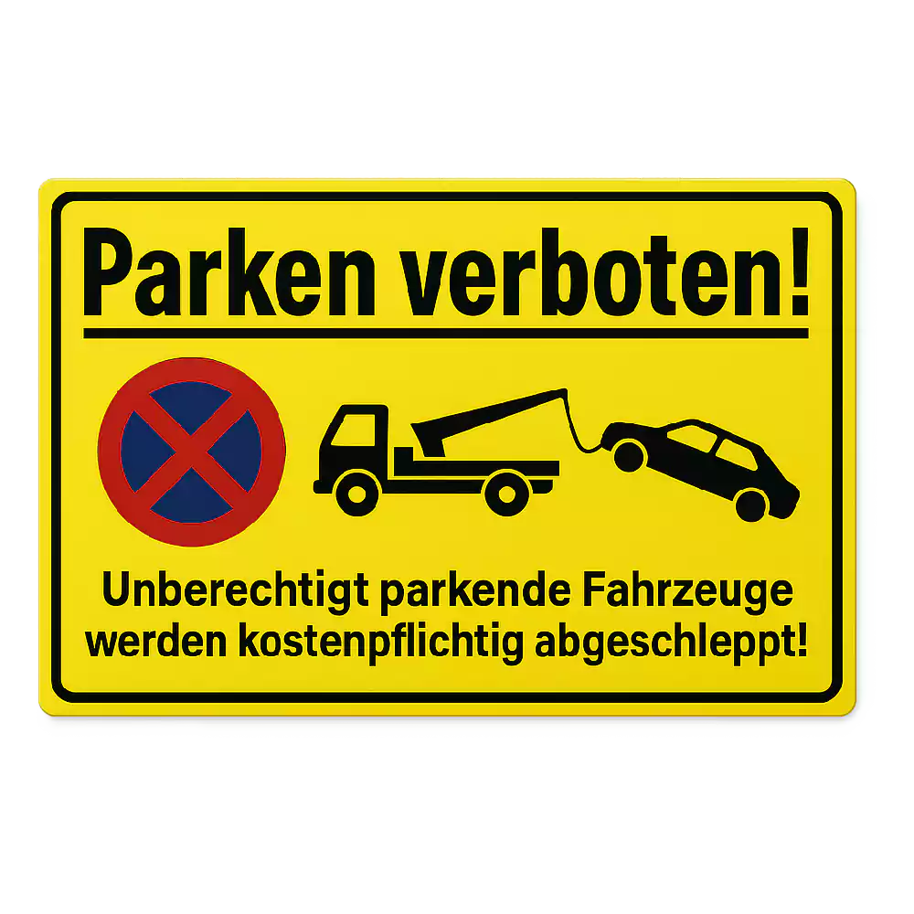 No parking signs