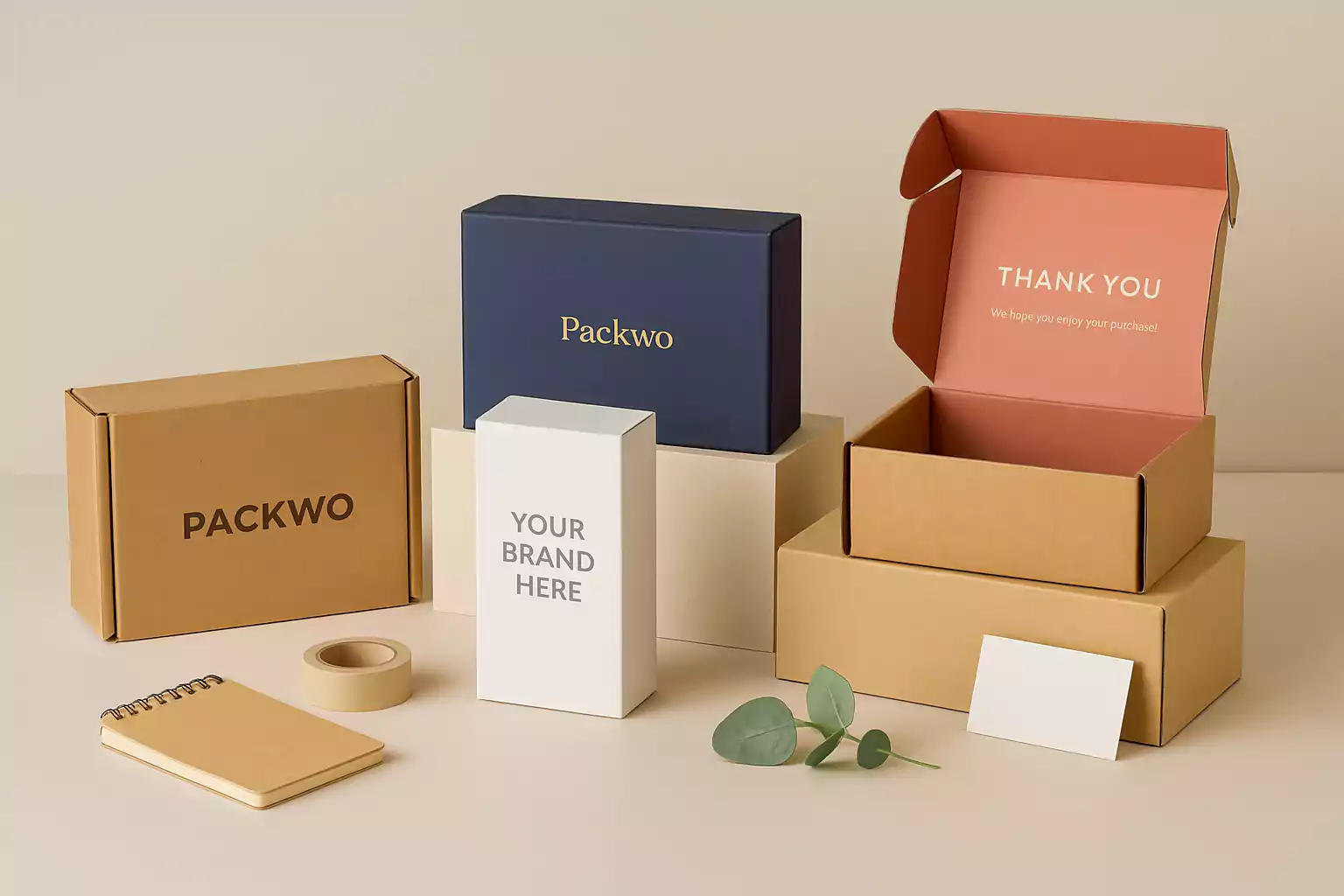 Custom packaging showcase multi style